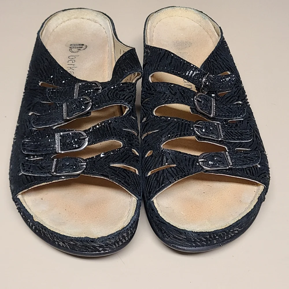Berkemann Hassel zebra print sandals size 6 - Picture 1 of 9